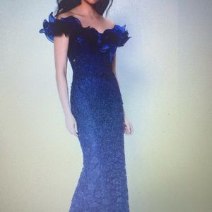 Beautiful formal long dress designed by Montage Worn once